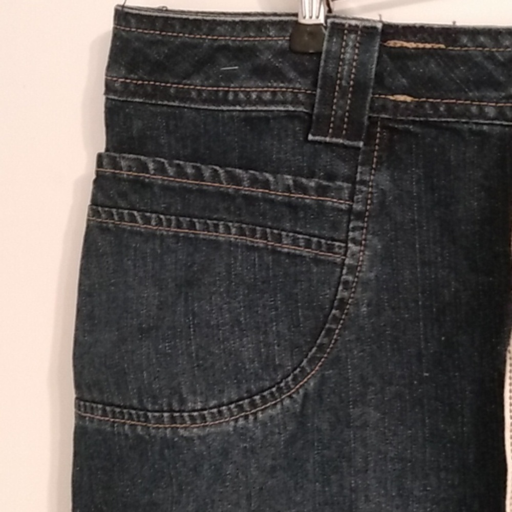 Vtg Y2k Venizia Dark Rinse Jeans Denim Skirt Modest Trad Wife Discreet College - Picture 6 of 10